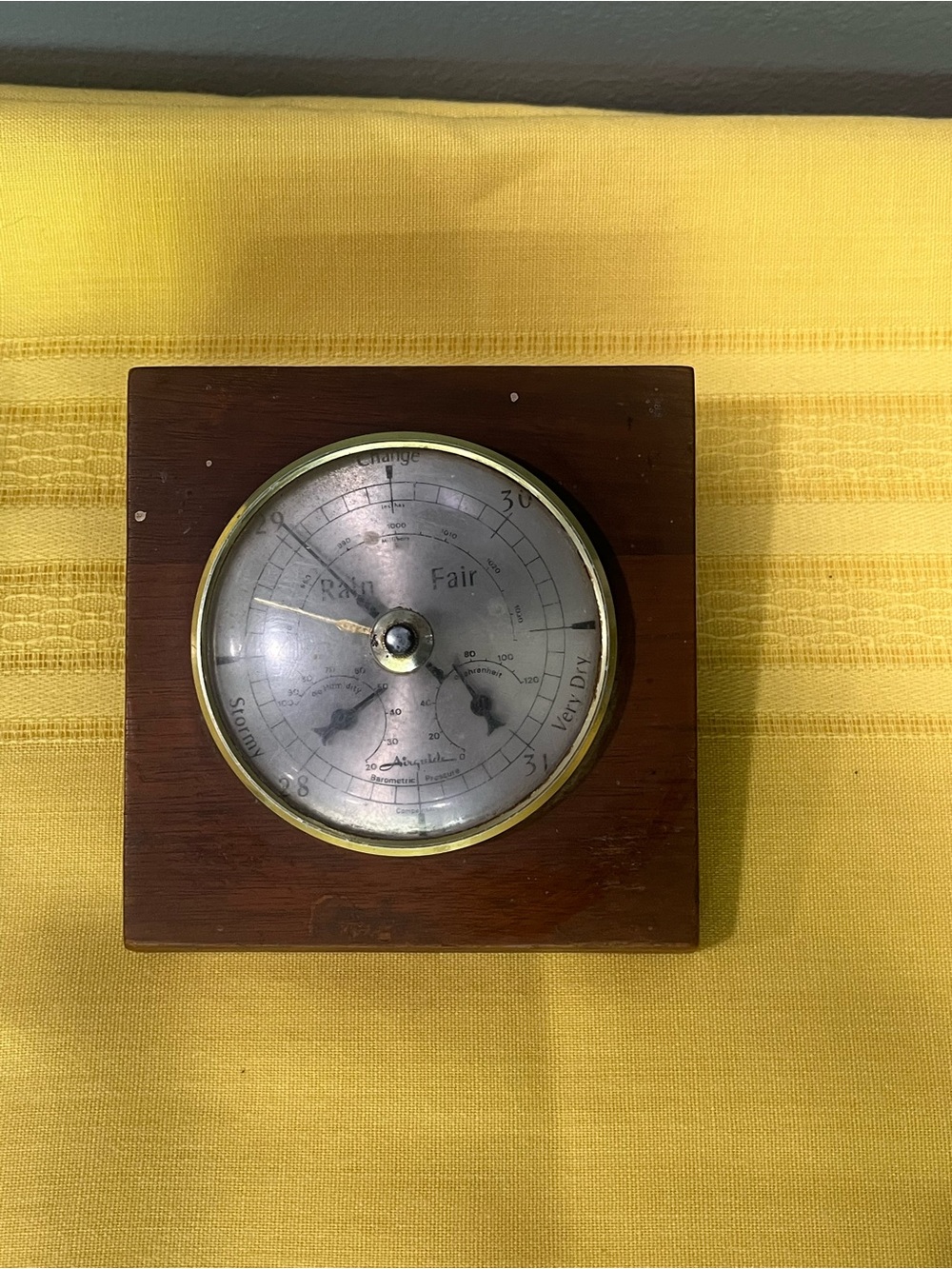 Vintage Airguide Desk Weather Station Barometer 🇬🇧